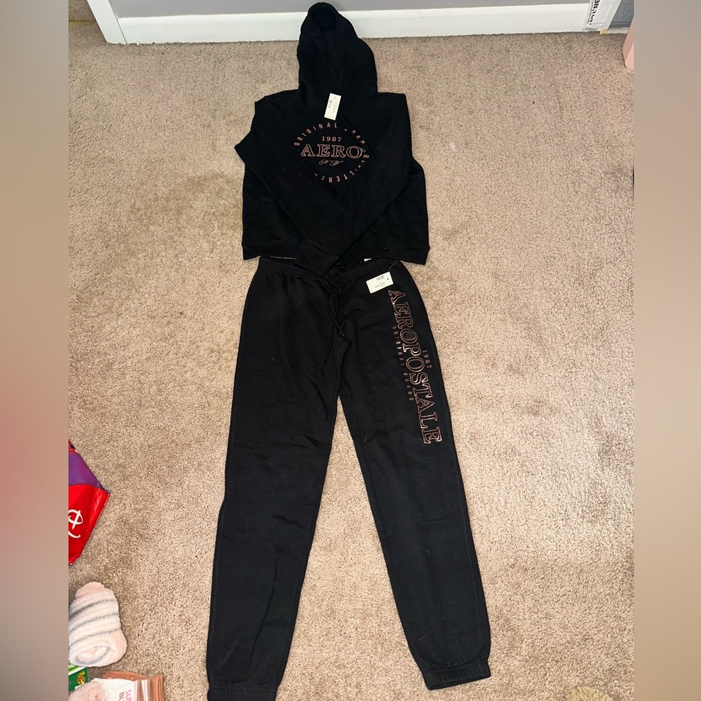 SWEATPANTS ONLY NEW WITH TAGS Aeropostale Black Women's Jumpsuit